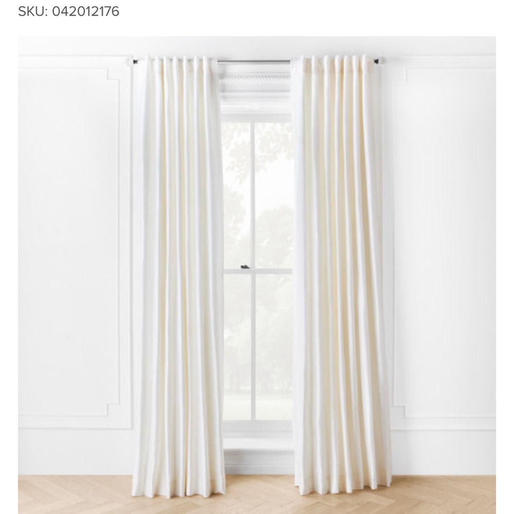 Z GALLERIE Vienna Drapery Panel 54” x 96” Ivory